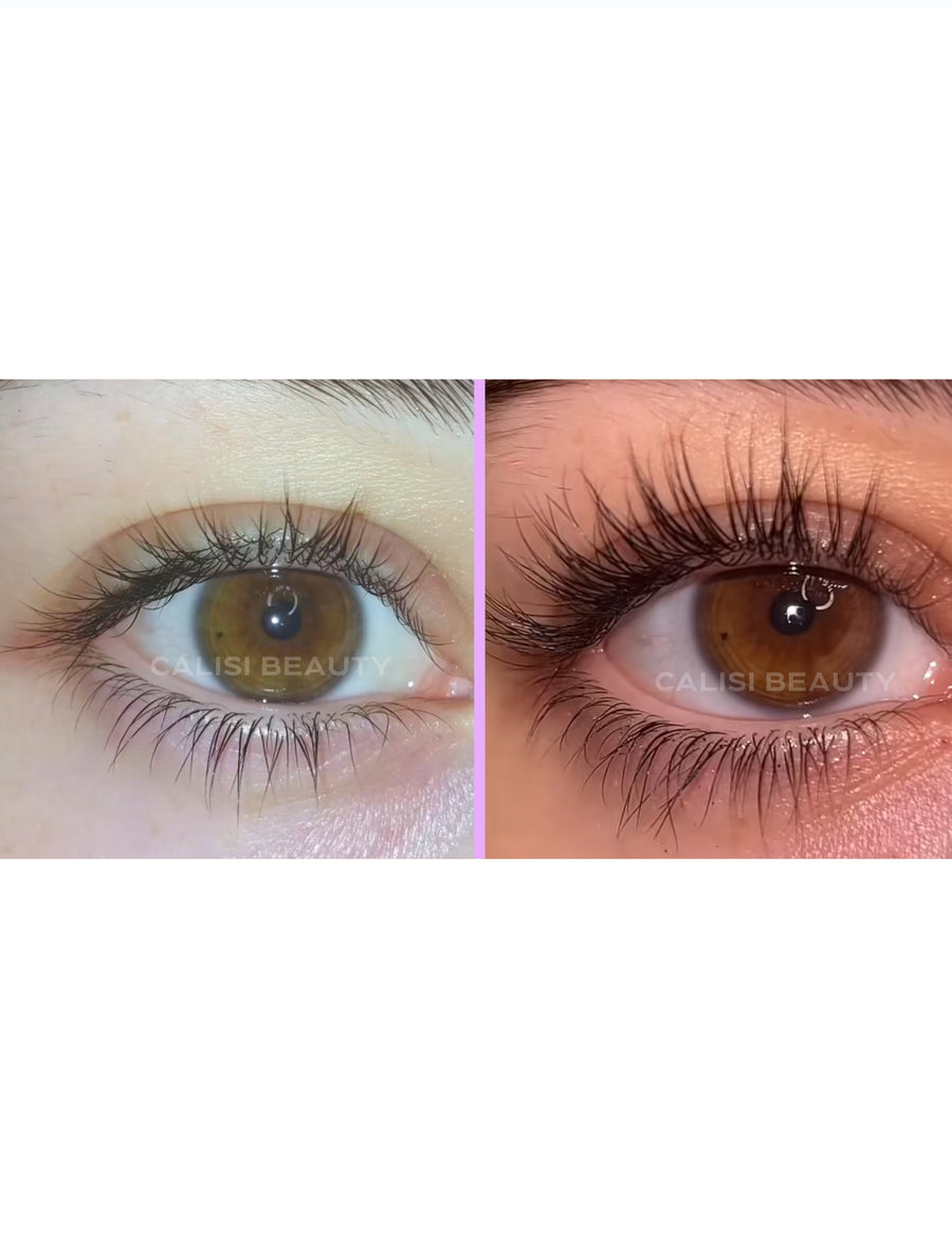 Lashes before and after