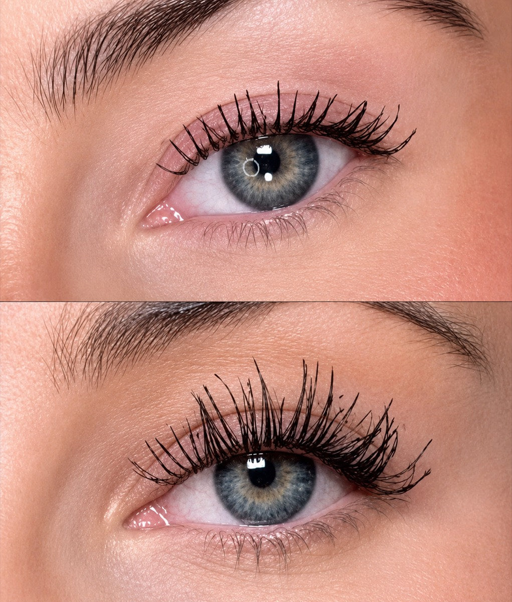 94 % sichtbar längere Wimpern nach 12 Wochen. <span>STUDIE BELEGT.</span>
